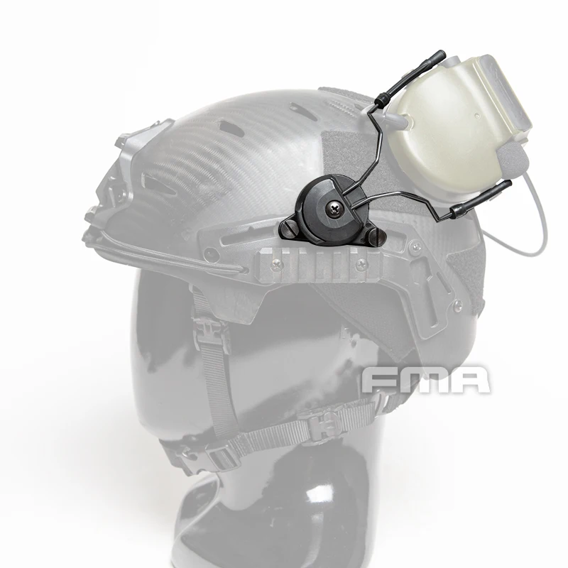 FMA auriculares tácticos Airsoft y EX conjunto de adaptador de riel para casco Gen 1/GEN 2 para auriculares COMTAC I/II/III/IV - imagen 2