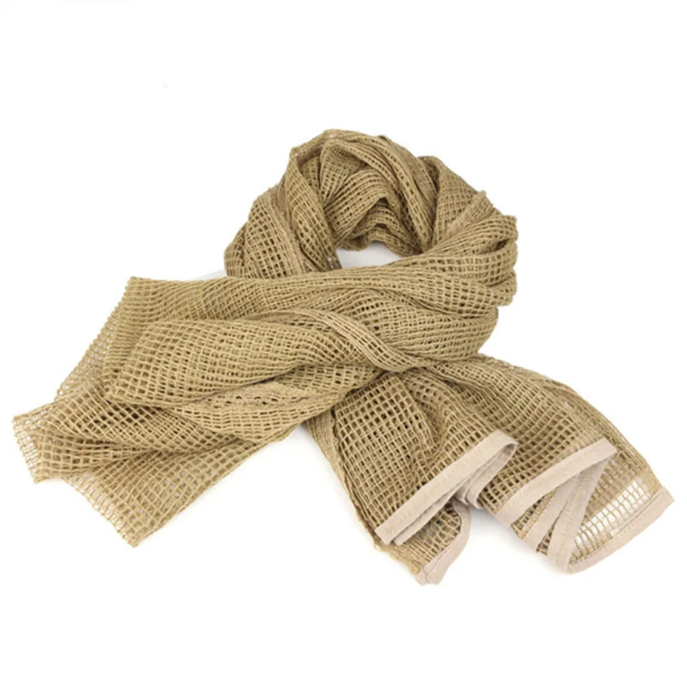 Bufanda de red grande Rectangular para exteriores, bufanda táctica antimosquitos, babero, bufandas cuadradas para hombres y mujeres - imagen 3