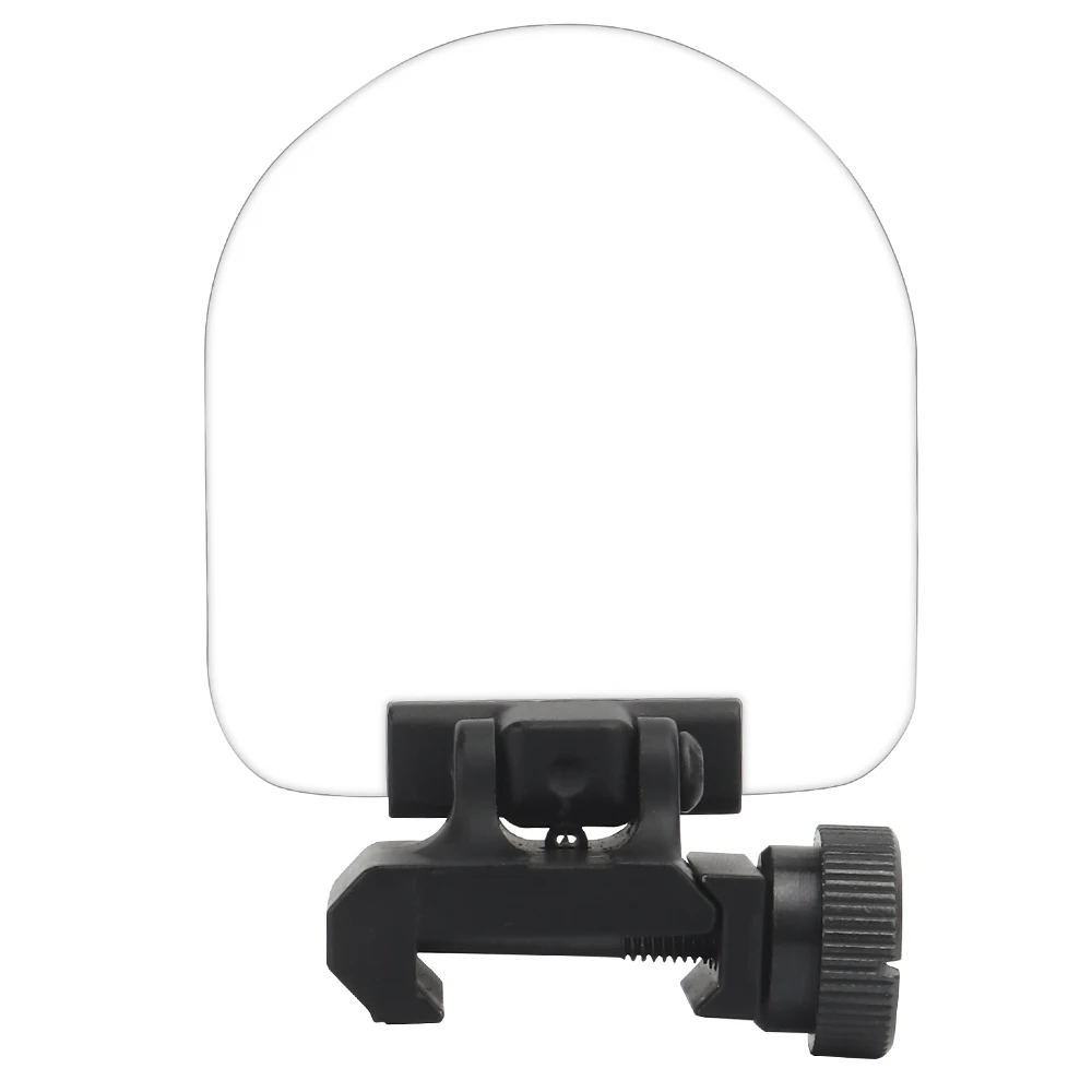 Al aire libre Paintball caza Airsoft Rifle Flip-up QD alcance vista escudo punto rojo vista/mira holográfica Protector de lente transparente - imagen 3