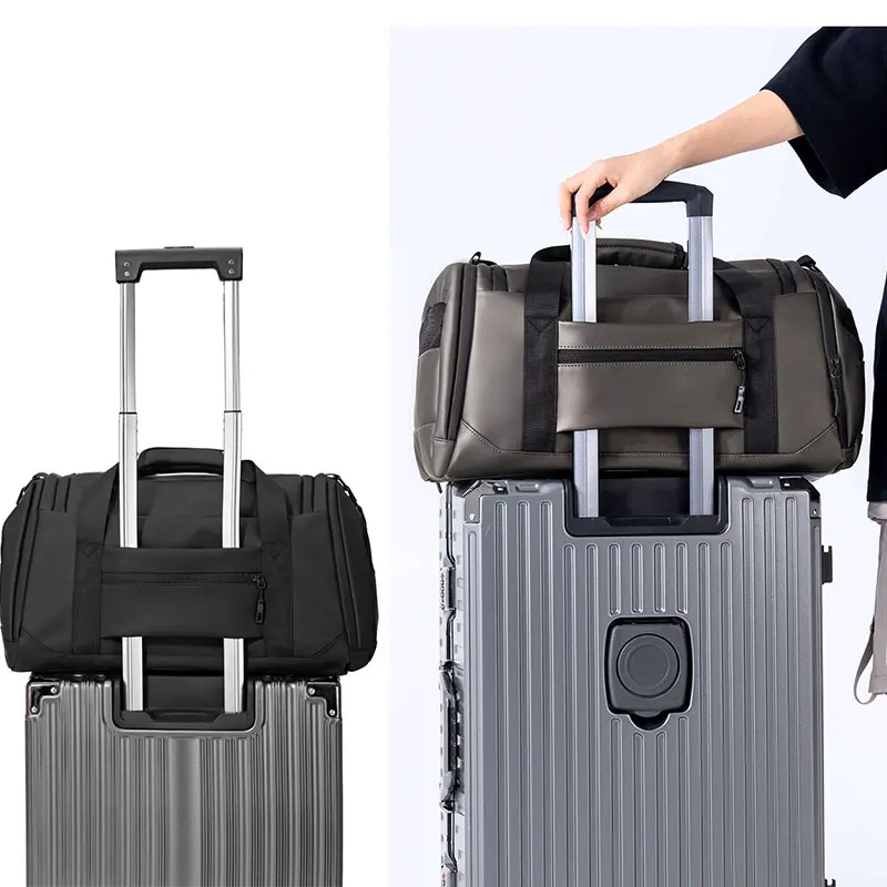 Bolso cruzado para gimnasio y Fitness, bolso para zapatos, bolsillo para viaje, viaje de corta distancia, equipaje seco y húmedo, paquete de fin de semana de negocios - imagen 4