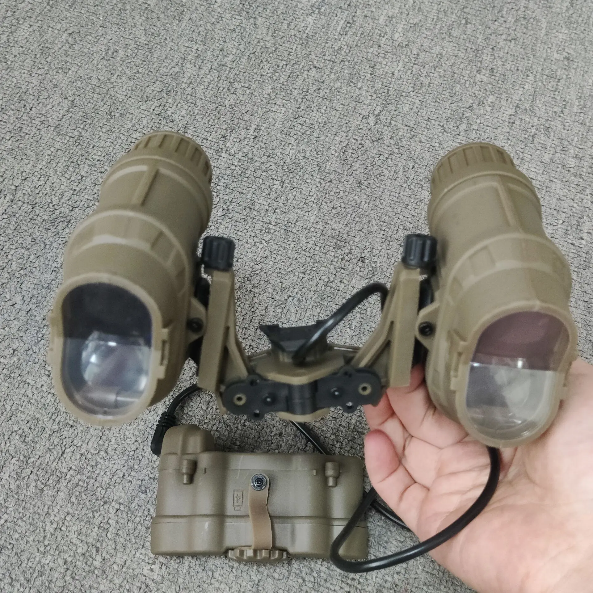 Gafas de visión nocturna tácticas GPNVG 18, modelo simulado, montaje NVG, casco de Airsoft rápido, binoculares, decoración, accesorios de Cosplay - imagen 4