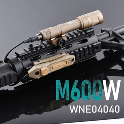 WADSN-linterna de explorador M600W, interruptor de cinta de doble función aumentada táctica para riel Picatinny de 20mm, accesorios Airsoft AR15