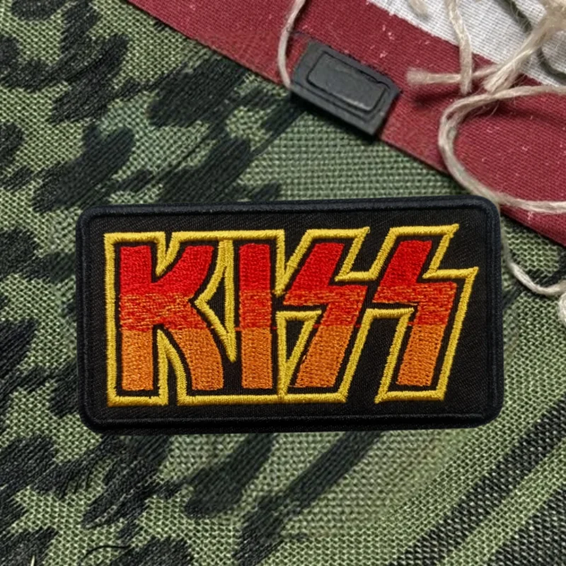 KISS-Parche bordado 3D para chaleco táctico, sombreros con gancho y bucle, insignia de moral, mochila, pegatinas decorativas, parches para brazalete para ropa - imagen 2