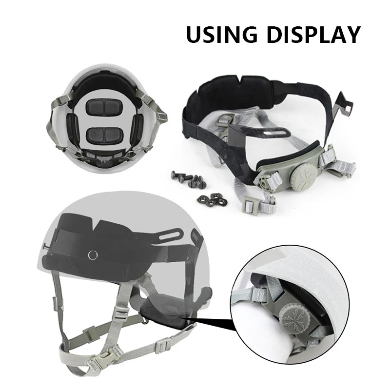 Sistema de suspensión para casco táctico rápido, Kit de forro occ-dial, OPS-CORE ACH, accesorios para casco de caza Airsoft - imagen 4