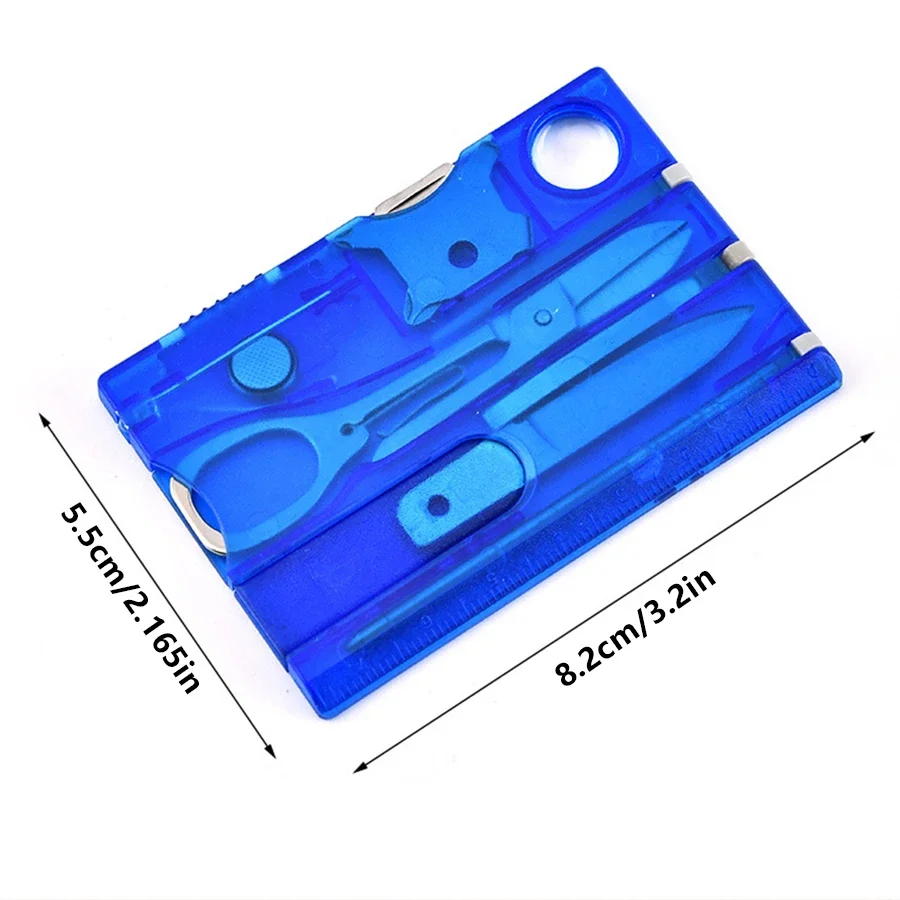 Multiherramienta ultrafina tarjeta 12 en 1 – EDC para camping y supervivencia - imagen 3