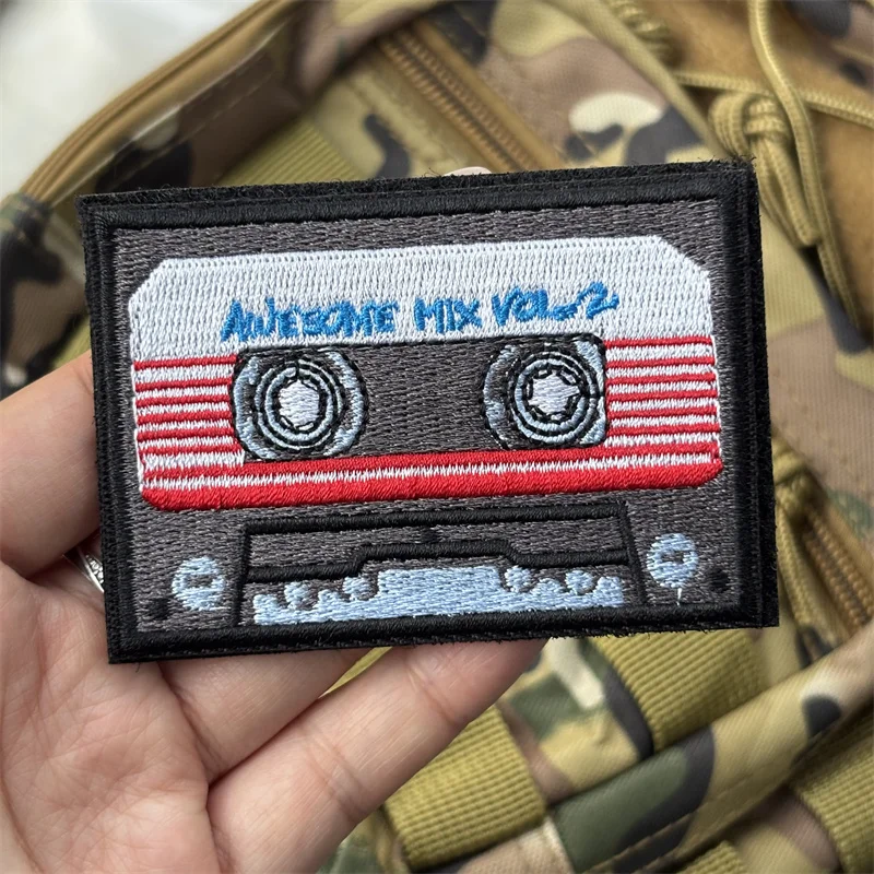 Parche bordado "Tape" para ropa, parches tácticos con gancho y bucle, pegatinas para mochila - imagen 5