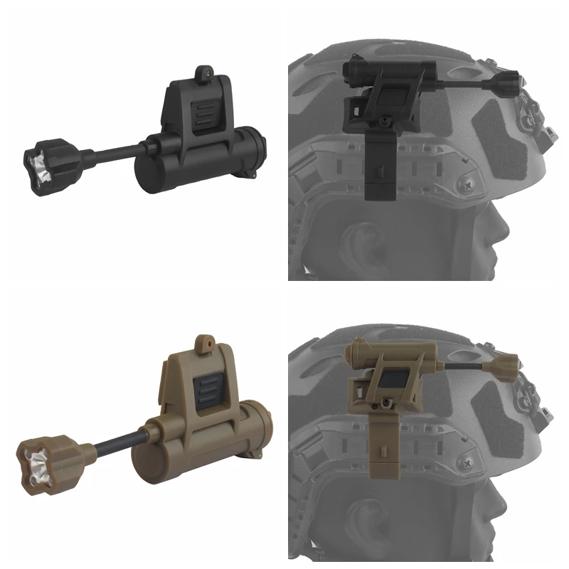 Casco táctico linterna LED caza casco rápido luz luces de señal de supervivencia para deportes al aire libre caza pesca