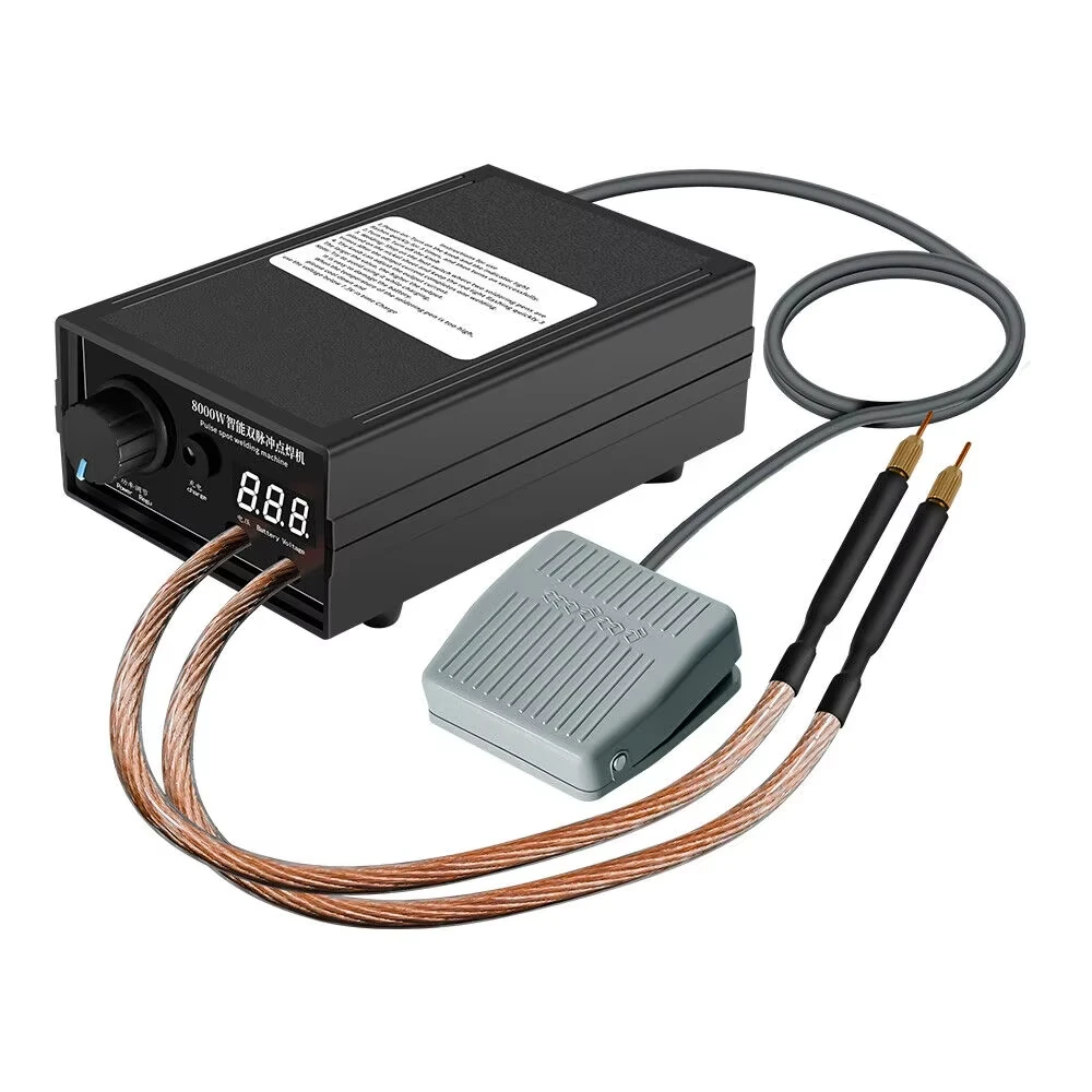 Kit de máquina soldadora por puntos de alta potencia de 8000W, paquete de batería 18650, herramientas de soldadura, máquina soldadora portátil, tira de níquel de 0,2 MM - imagen 2