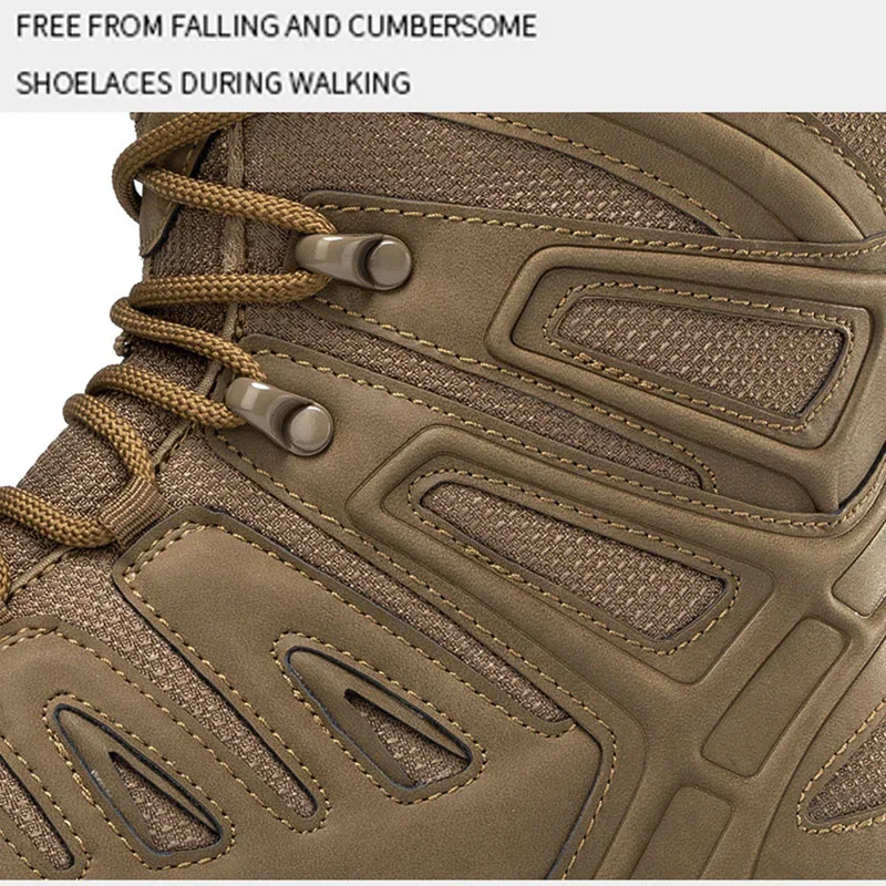 Zapatos de senderismo de gran tamaño para hombre, botas tácticas de desierto para hombre, zapatos de entrenamiento duraderos, botines deportivos de escalada - imagen 5