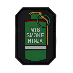 Parche táctico PVC 3D Ninja Granada Humo – Insignia Moral