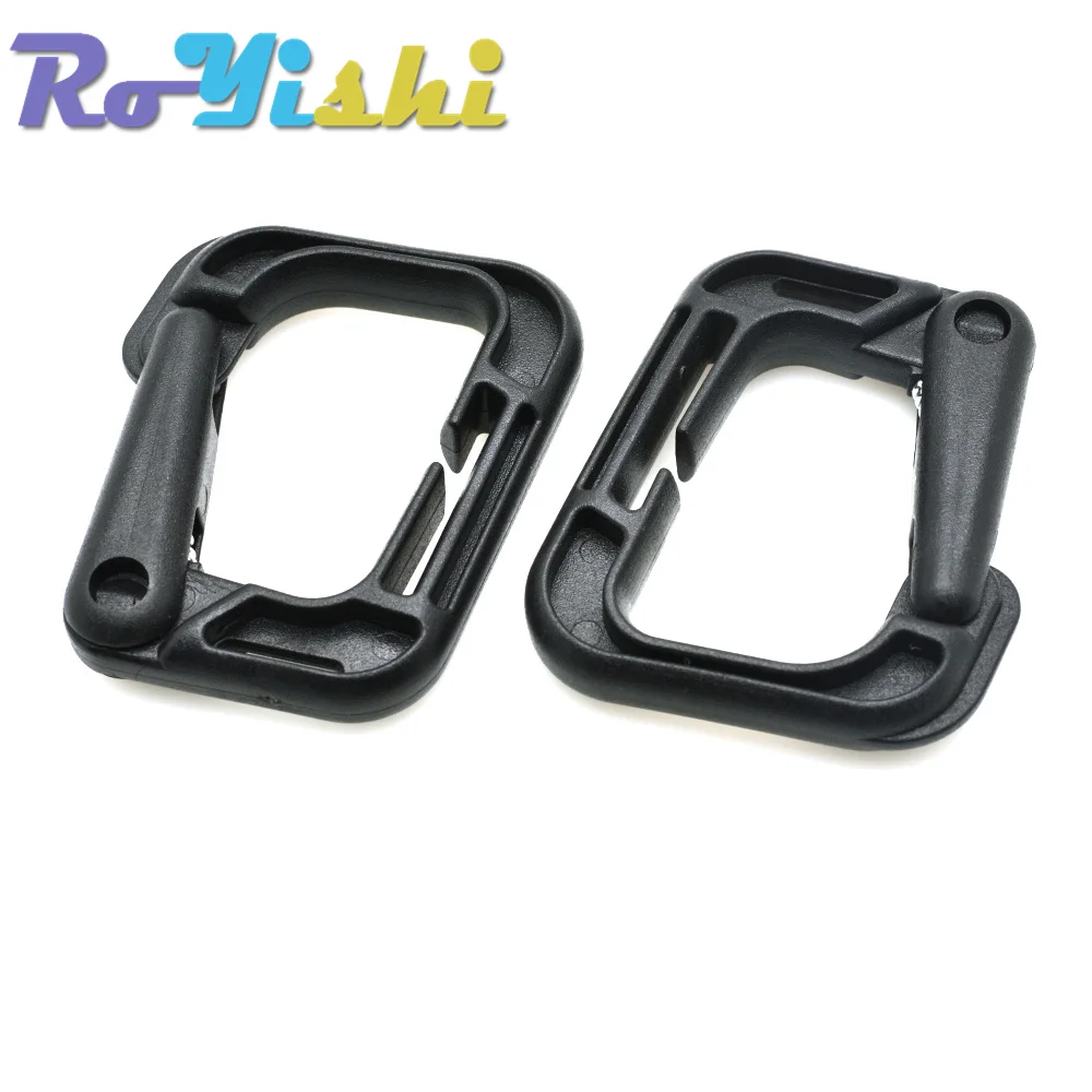 2 unids/pack de plástico multiusos Grimloc anillo en D mosquetón hebilla de seguridad para mochila cierre llavero bolsa - imagen 5
