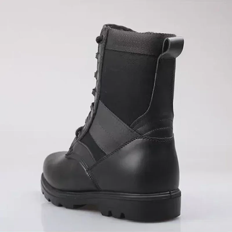 Botas tácticas para hombre, botas altas, seguridad en el trabajo, punta de acero, zapatos masculinos, botas deportivas transpirables para exteriores, zapatos de senderismo - imagen 4