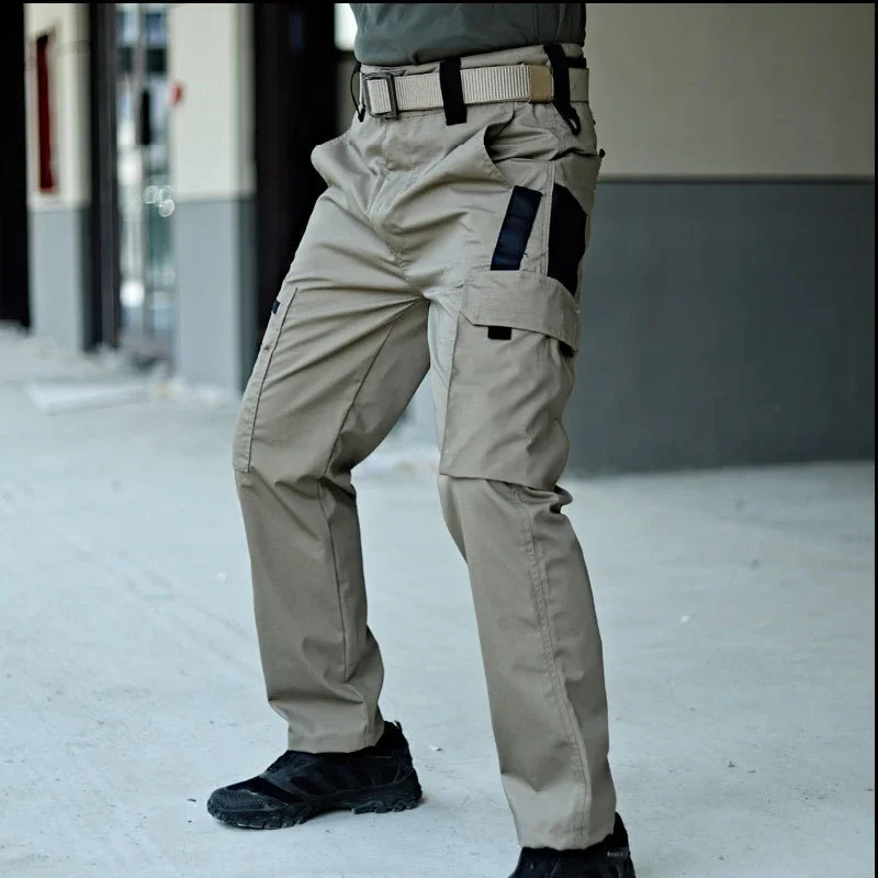 Pantalones tácticos para hombre, pantalones Cargo para exteriores, pantalones tácticos impermeables con múltiples bolsillos, ropa de trabajo para exteriores, ropa de caza, pantalones de senderismo - imagen 5