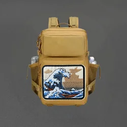 Parche bordado "Sea Wave", chaleco táctico, sombreros con gancho y bucle, insignia de moral, mochila, pegatinas decorativas, parches para brazalete para ropa