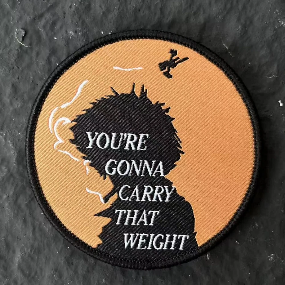 Eres llevaré ese peso, insignia de moral, parche, brazalete táctico, mochila, parches de gancho y bucle impresos, pegatina militar - imagen 5