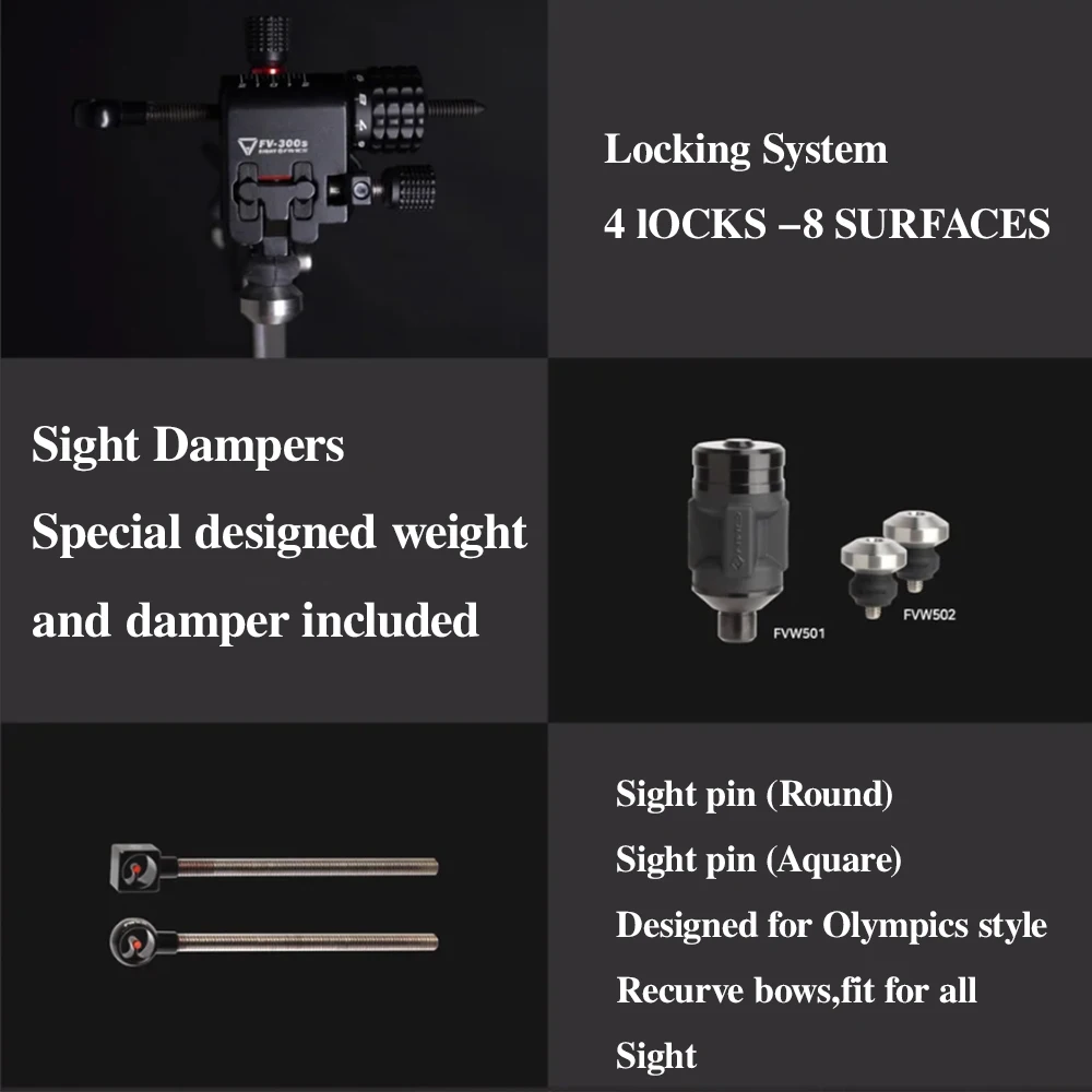 Arco recurvo de tiro con arco, mira láser de aluminio y carbono, herramienta de puntería de ajuste Micro, accesorios de caza para tiro al aire libre - imagen 3