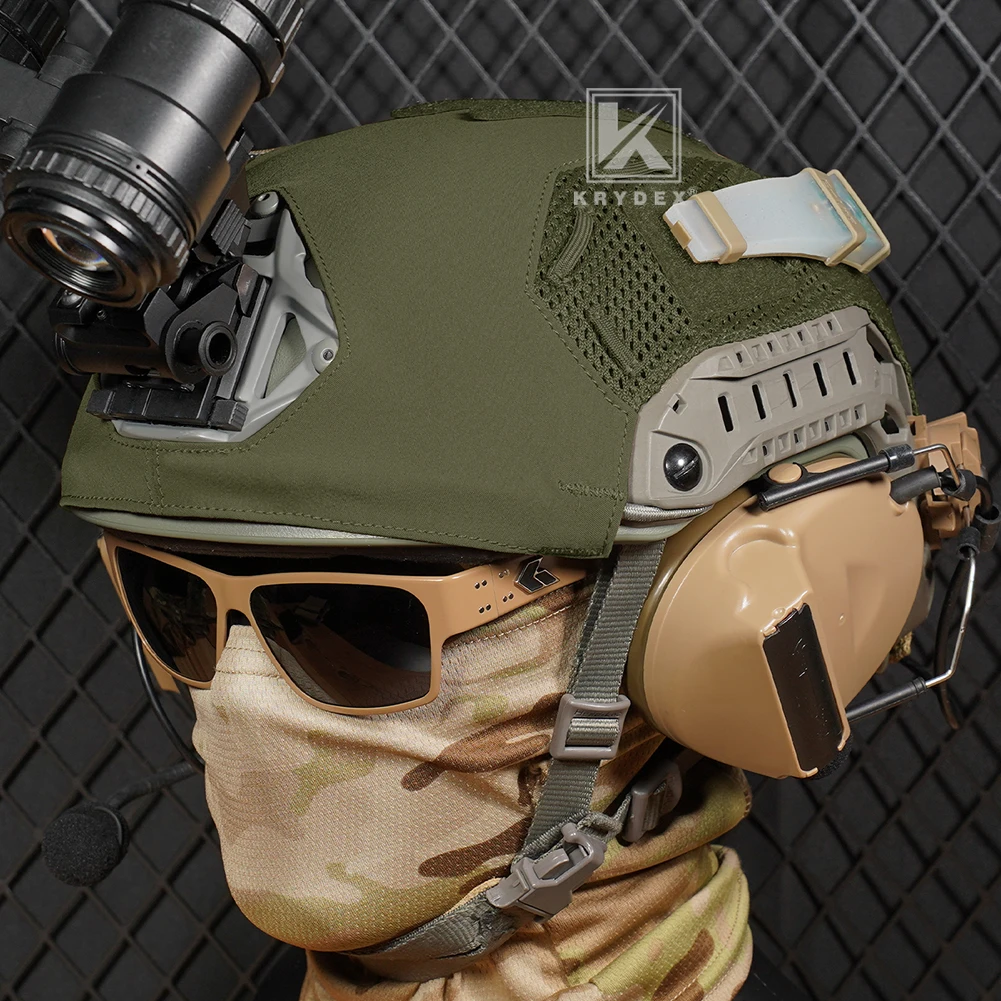 KRYDEX Funda táctica para casco rápido marítimo Airsoft Paintball - imagen 3
