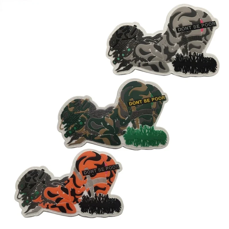 Parches divertidos en la ropa, insignia táctica de chica Sexy en la mochila, apliques militares de goma de PVC 3D, parches de bucle de gancho para ropa - imagen 2