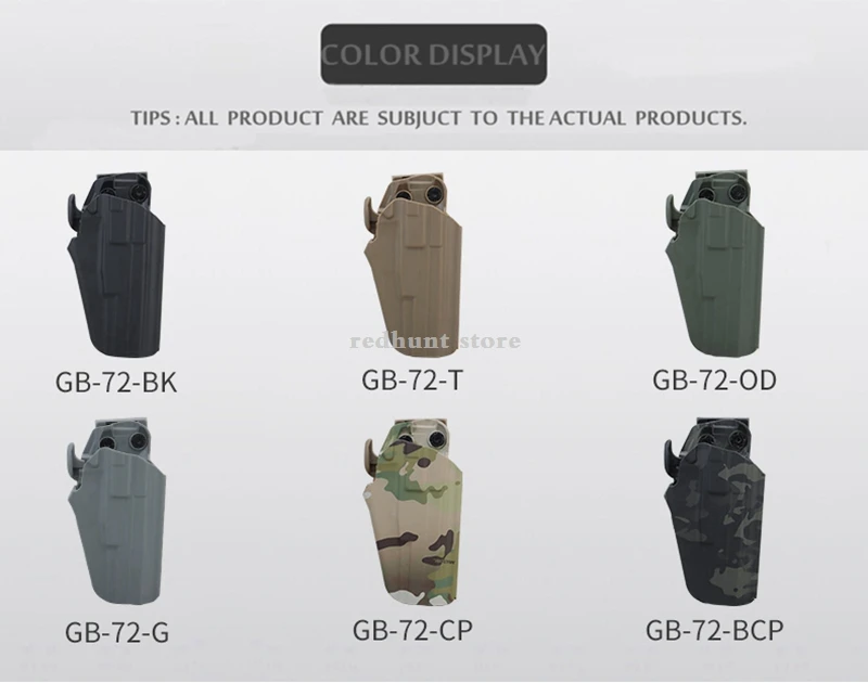 COLT 1911-funda táctica para pistola, bolsa para mano derecha, caza, combate, muslo, pierna, para G 17L,34,35,40,41