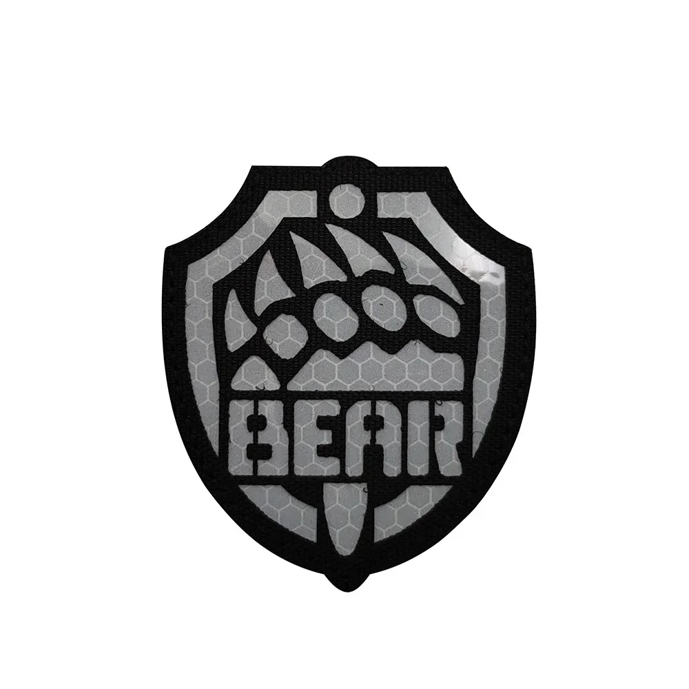 Insignia de reconocimiento nocturno de tela IR reflectante, pegatina de Escape de Tarkov utec BEAR, brazalete inglés, insignia de moral, parches de gancho y bucle - imagen 3