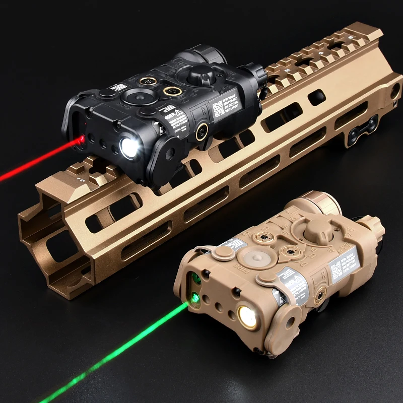 WADSN táctico NGAL rojo verde azul IR láser linterna de nailon LED estroboscópico Airsoft Scout arma luz 20mm carril láser caza vista ﻿ - imagen 2