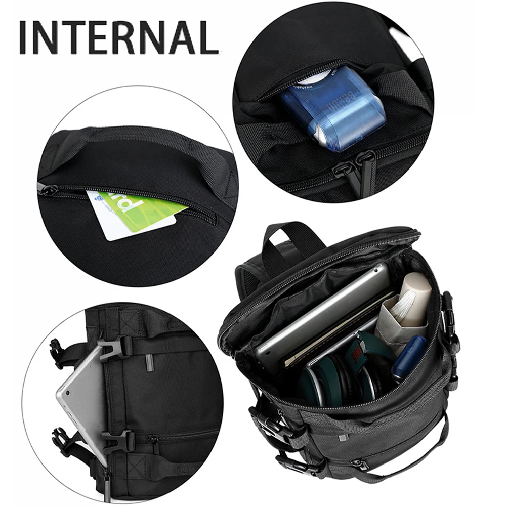 Bolsa de pecho táctica de 20L, bolso de hombro tipo bandolera, mochila EDC, bolsa de transporte, paquete de pecho impermeable para caza y escalada al aire libre - imagen 3