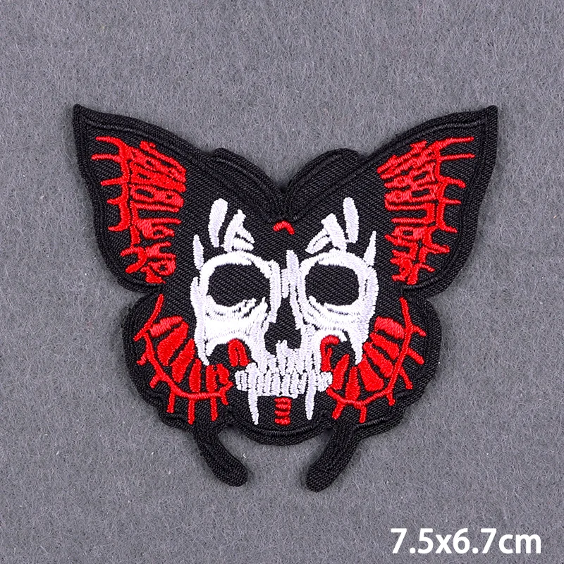 Parches termoadhesivos Hippie para planchar, parches bordados de estilo Rock para ropa, pegatinas de apliques de Jesús, bricolaje - imagen 5