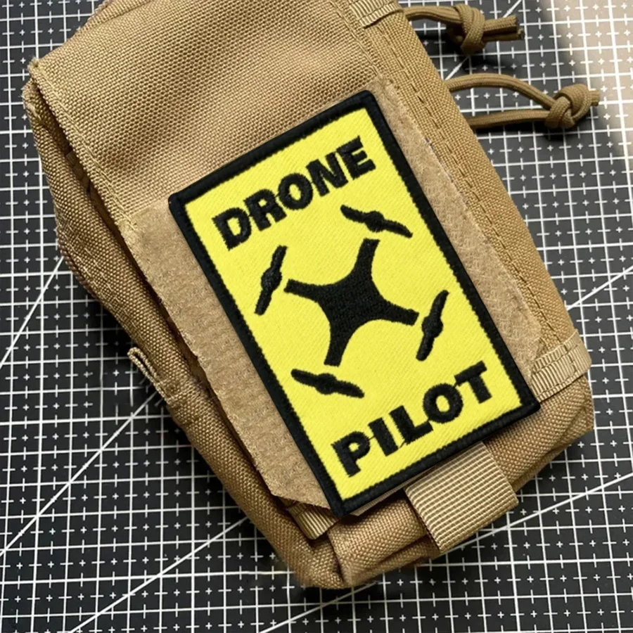 Parche táctico DRONE PILOT Morale, parches de gancho y bucle, insignia militar, pegatinas para mochila, brazalete, aplique para casco - imagen 4