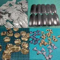 100 Uds pieza de armadura pieza de corbata armadura de estilo chino accesorios caseros DIY armadura de escamas de pescado cadena correo 0,8mm placa de armadura resistente