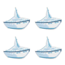 Parche termoadhesivo ballena azul crucero lujo para chaquetas