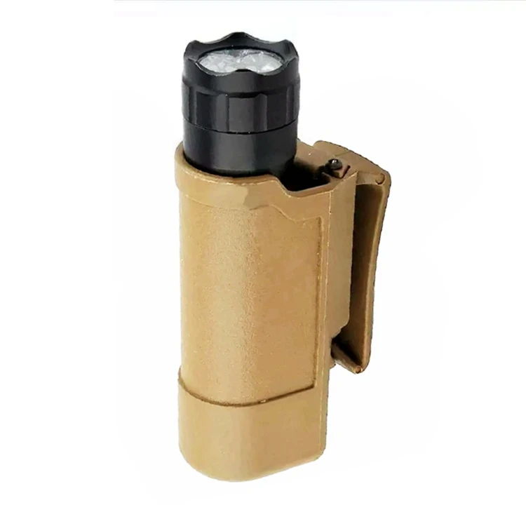 Funda para linterna, cinturón de servicio, funda de transporte para antorcha táctica Universal, luz de Flash para exteriores, soporte para linterna ajustable - imagen 3
