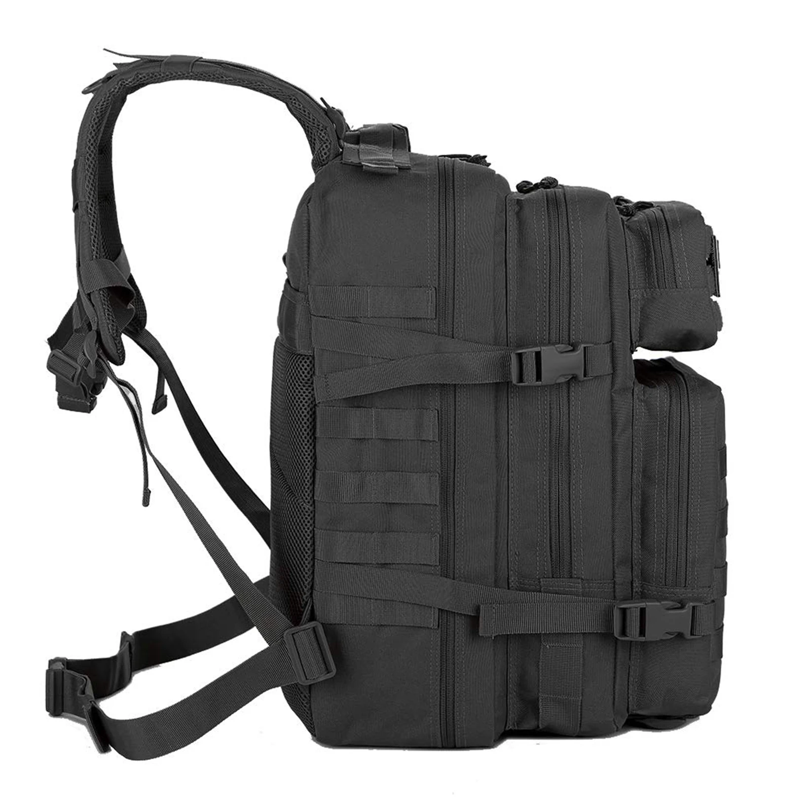 Mochilas tácticas de 45L, paquete de asalto Molle, bolsa para insectos de 3 días, mochila para senderismo y acampada, trabajo diario - imagen 3
