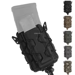 Soporte táctico MOLLE doble Mag 5,56 9mm pistolas para Rifle bolsas para revistas tiro al aire libre caza cintura Mag Carrier Case