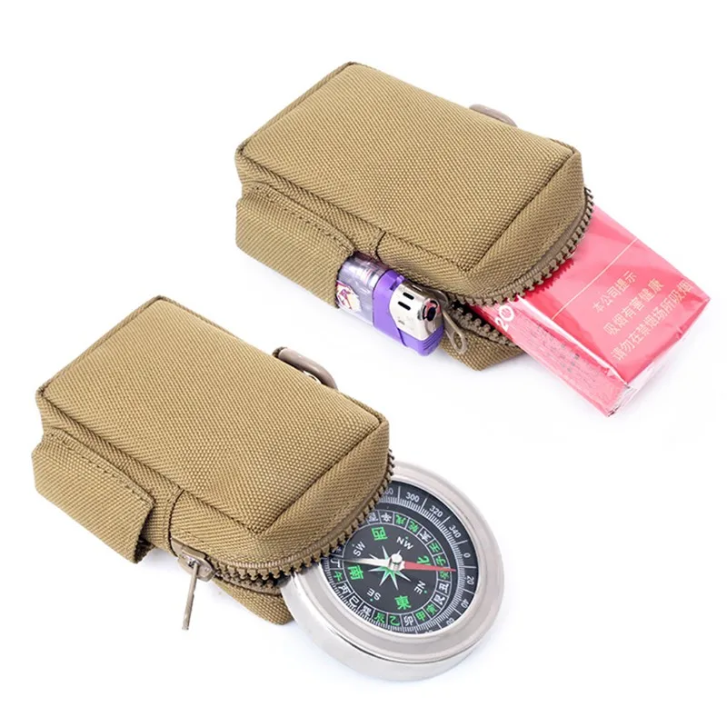 Bolsas Campass, llaves, tarjetas, riñonera portátil para exteriores, bolsa de cintura para caza, Camping, senderismo, riñonera impermeable para hombres y mujeres - imagen 5