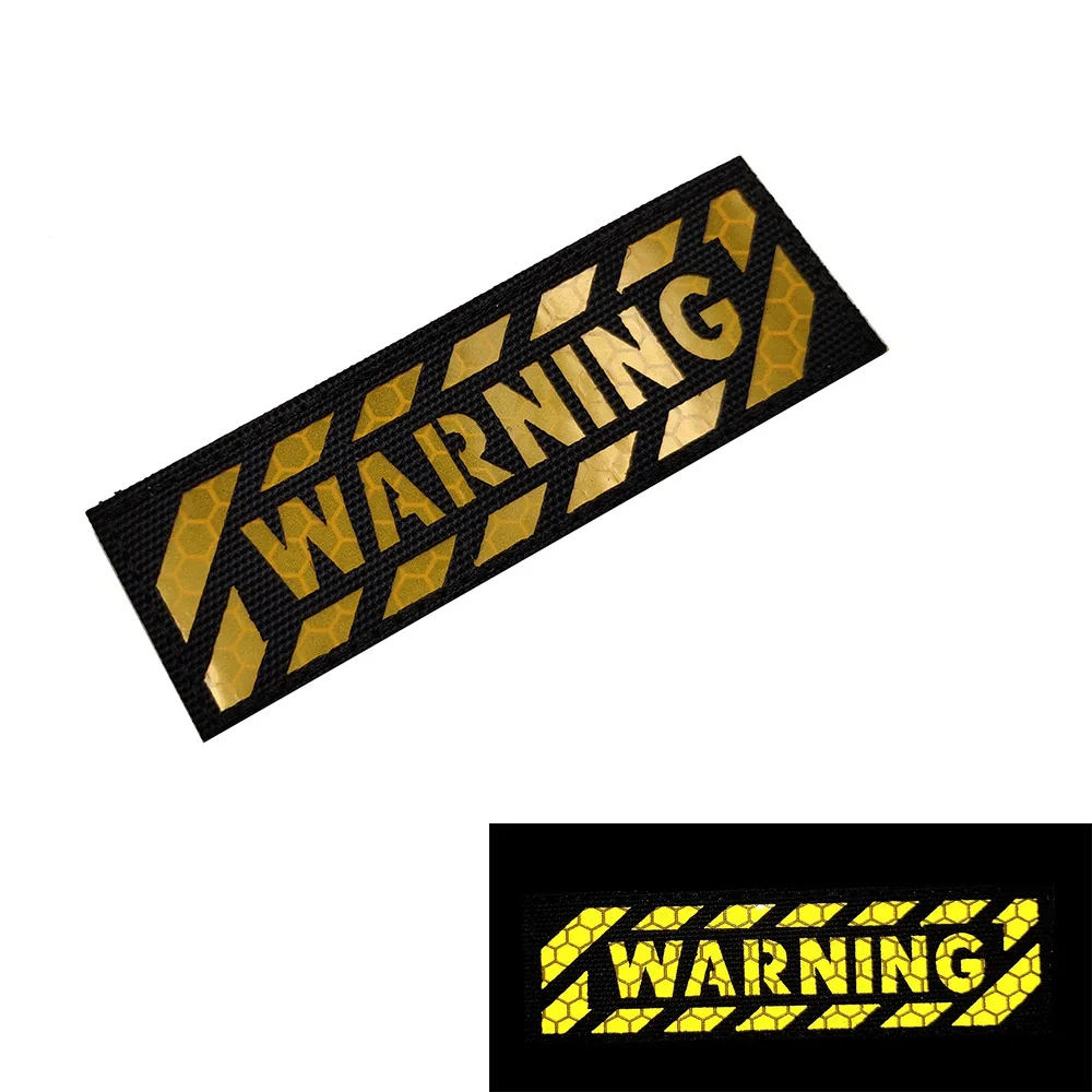 Insignia de identificación nocturna de advertencia IR reflectante inglés ganador, brazalete, insignia de moral, parche, pegatina de mochila, parche personalizado - imagen 4