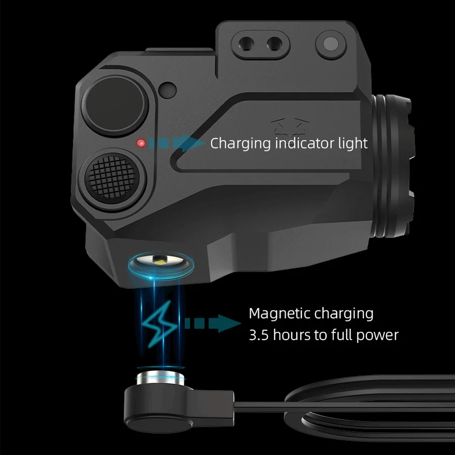 Vector 2007 linterna láser Led táctica potente Mini 500 lúmenes 3 niveles de brillo para caza patrulla - imagen 3