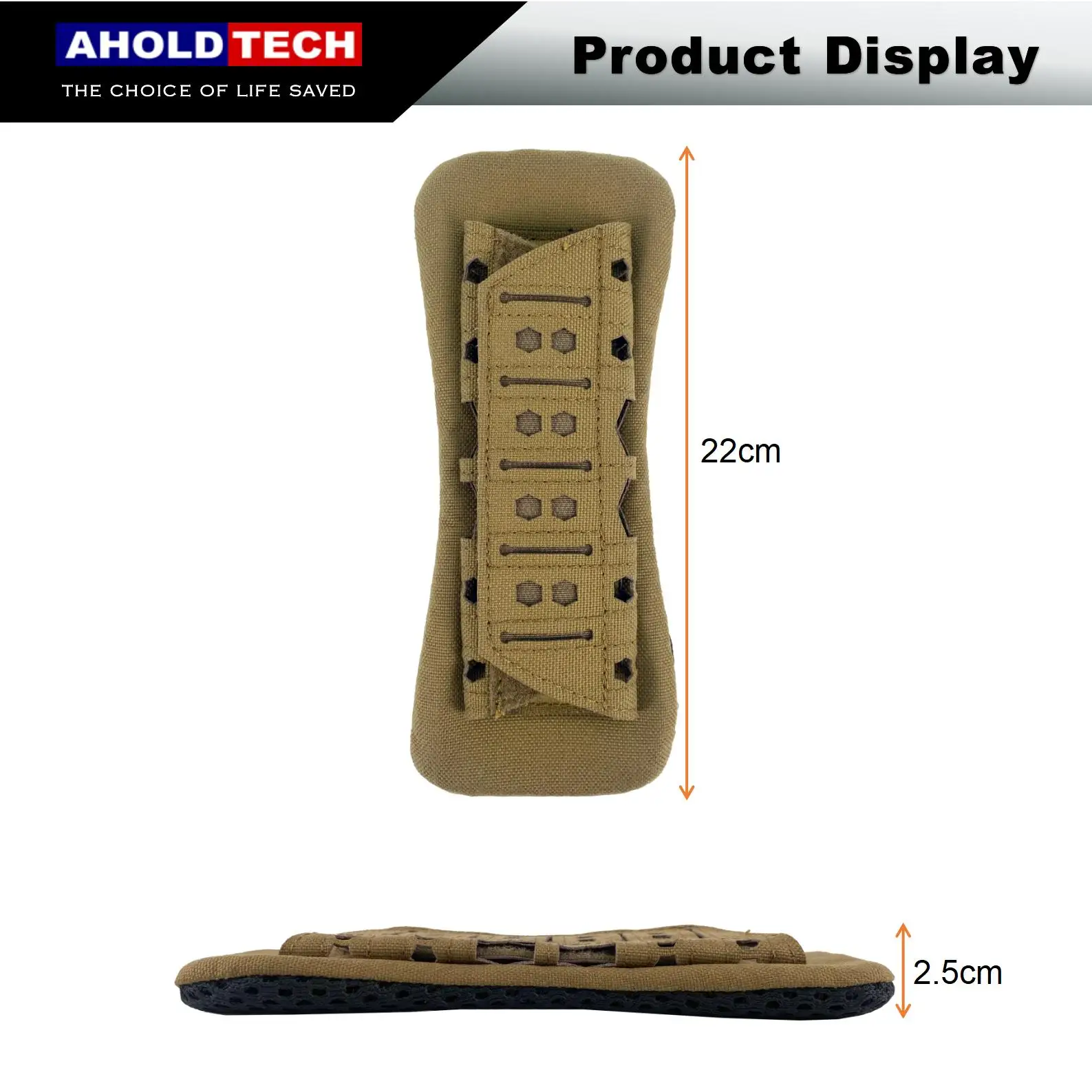 Almohadillas para correa de hombro para chaleco táctico, mochila para exteriores, cojín de malla 3D transpirable, corte láser para chaleco de caza, portador de placa - imagen 3