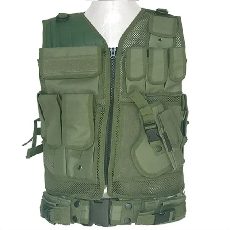 Chaleco táctico Molle ajustable, chalecos de armadura corporal de combate de seguridad, caza de seguridad, ejército, juego CS al aire libre, chaqueta de entrenamiento Airsoft - imagen 3
