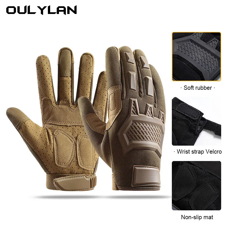 Guantes de moto al aire libre, guante de ciclismo, deporte, escalada, Paintball, tiro, caza, equitación, esquí, mitones de dedo completo - imagen 2