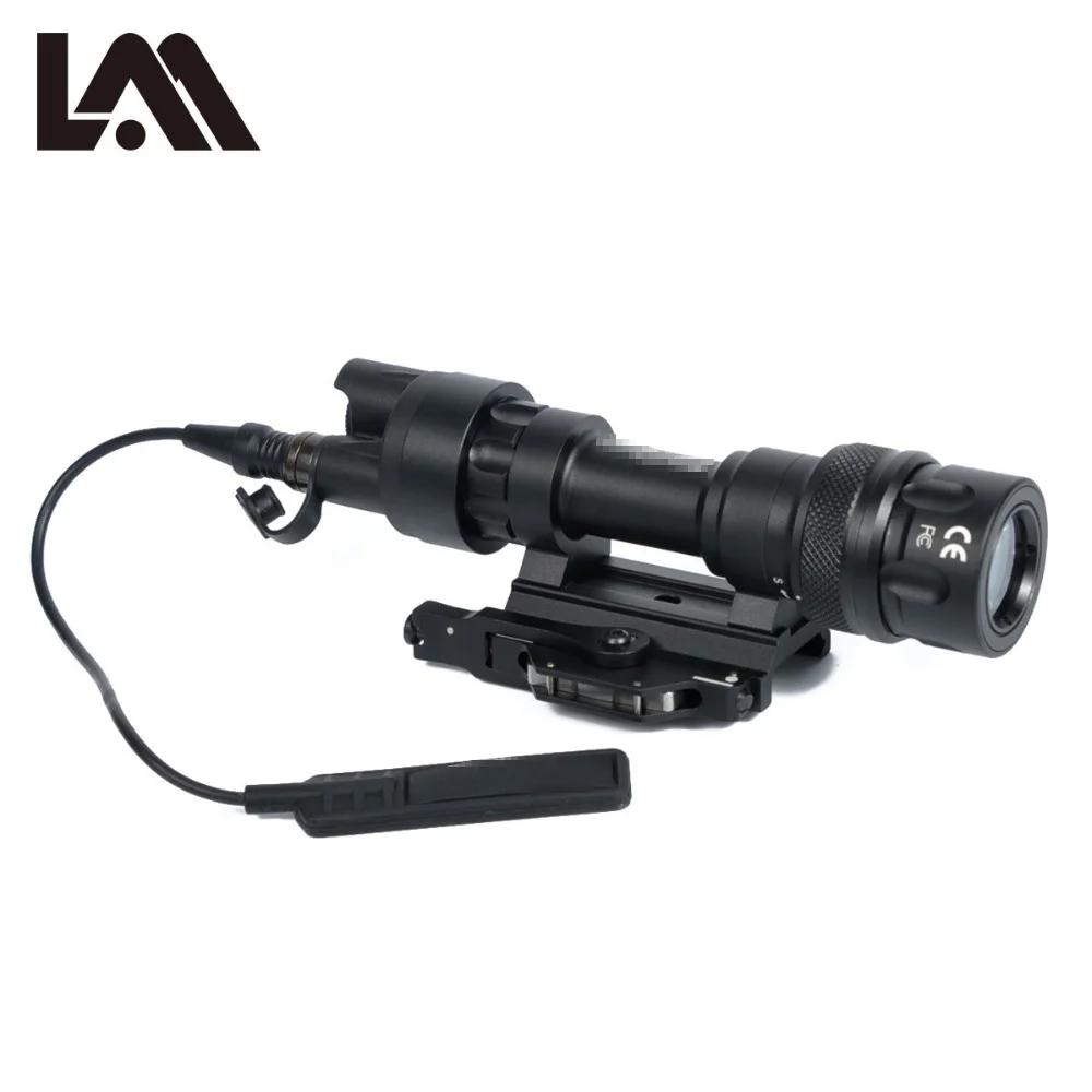 Linterna táctica M952 Surefire LED luz de explorador montaje QD arma estroboscópica luz Airsoft caza para AR15 con interruptor trasero - imagen 2