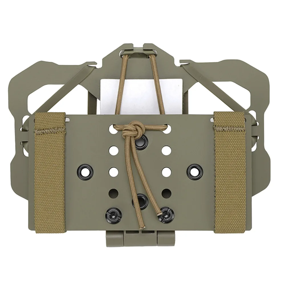 Soporte universal para teléfono móvil táctico Kydex, tablero de navegación de aleación plegable, sistema MOLLE - imagen 3