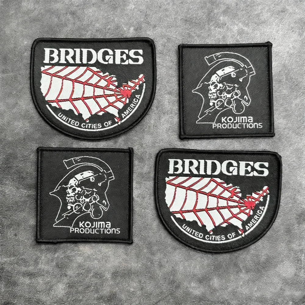 Parche MOLLE bordado Death Stranding adhesivo para mochila táctica