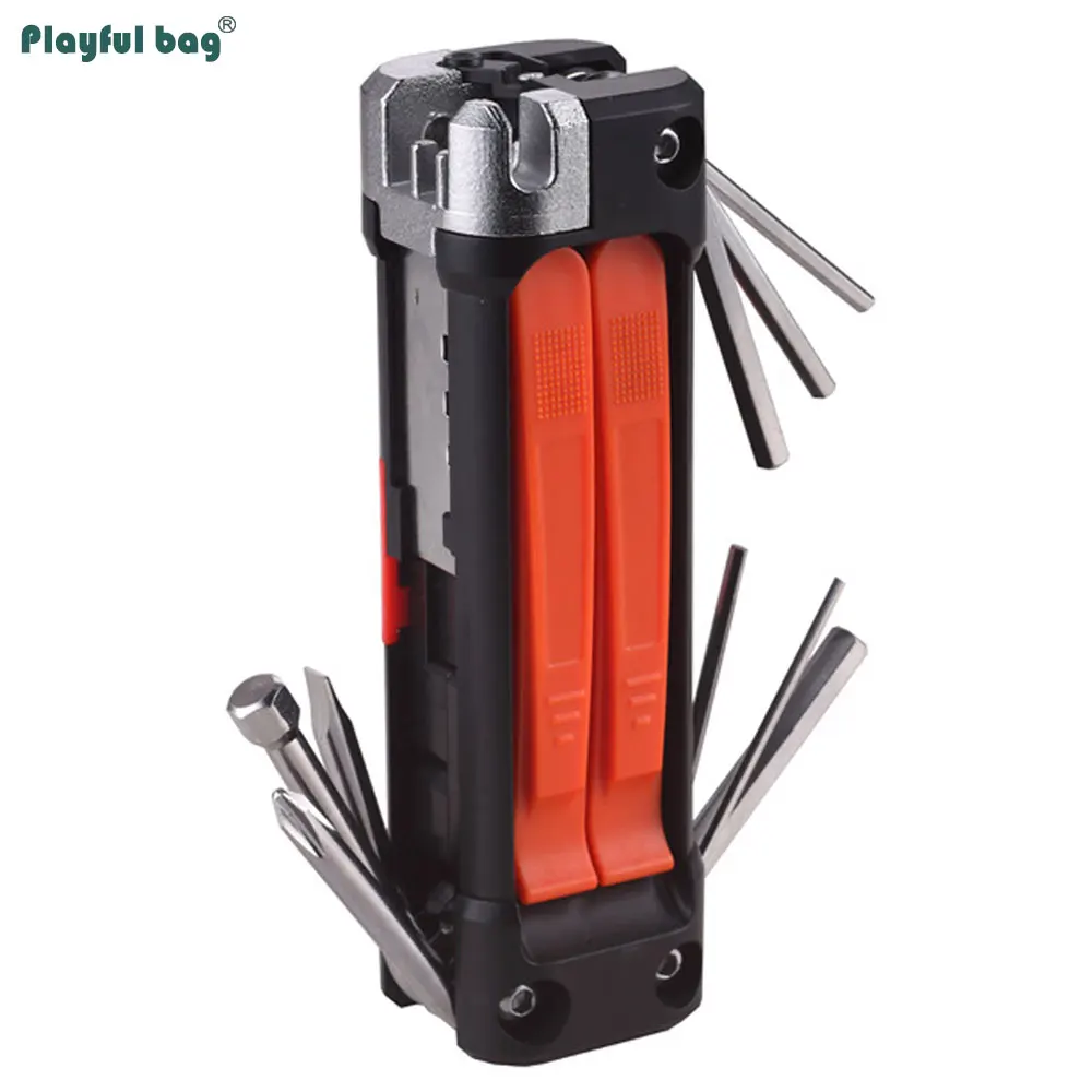 Kit reparación bicicletas EDC emergencia con llave hex y cortacadena - imagen 2