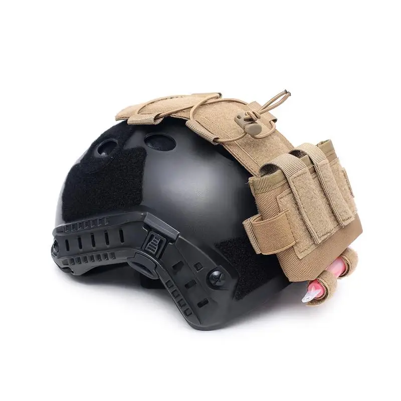 Paquete de batería de casco táctico MK2, bolsa de bucle largo, cordón de choque elástico, sistema de almacenamiento de batería NVG para cascos de Paintball - imagen 3