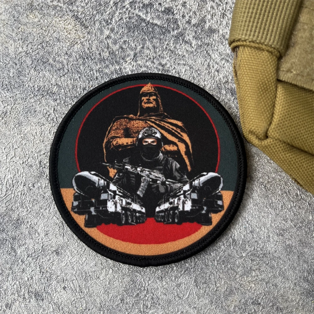 Parche de insignia de moral de soldados Chevron, brazalete militar táctico, gancho y bucle, mochila para exteriores, accesorios para sombrero, pegatina - imagen 3