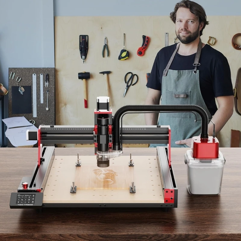 Sistemas compactos recolección polvo para enrutadores 6000Pa succión 2.8L bolsa reutilizable corte seguridad K1KF