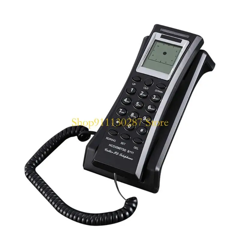 J1HC Mini teléfono pared, teléfono montaje en pared, teléfono fijo con cable escritorio - imagen 2