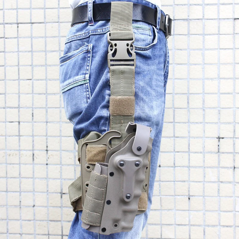 EMERSONGEAR-Juego de fundas para pistola táctica con plataforma para pierna, caza, mano derecha e izquierda, objetivo de pierna caída para GL 17 19 / 1911 / M92 M9 - imagen 5