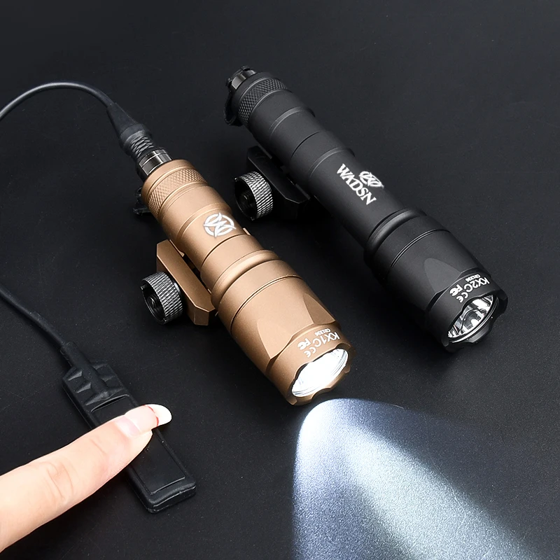 Juego de linterna táctica M300A M600C, luz WADSN Scout M600, foco, Mod remoto, botón, interruptor de presión, compatible con Mlok Keymod, Riel de 20MM - imagen 2