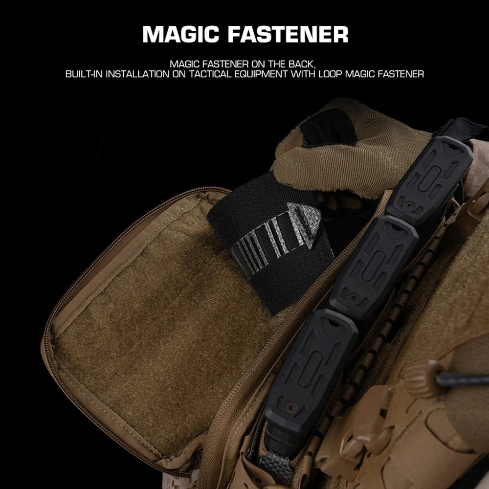 Bolsa táctica placa integrada banda elástica ajustable fijación torniquete soporte caza linterna cuchillo herramientas equipo de transporte - imagen 5